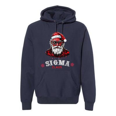 Sigma Claus Cool Santa Funny Christmas Rizz Rizzler Meme Premium Hoodie