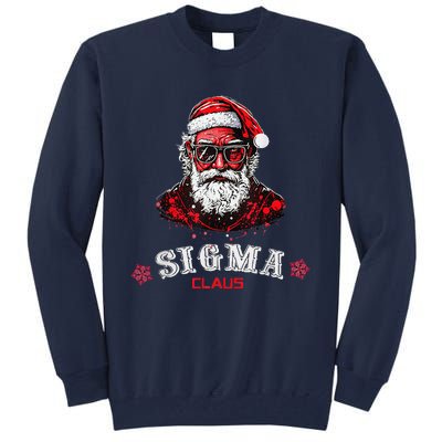 Sigma Claus Cool Santa Funny Christmas Rizz Rizzler Meme Tall Sweatshirt