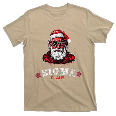 Sigma Claus Cool Santa Funny Christmas Rizz Rizzler Meme T-Shirt