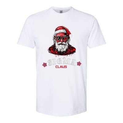 Sigma Claus Cool Santa Funny Christmas Rizz Rizzler Meme Softstyle CVC T-Shirt