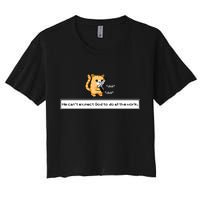 Squirt Click Click We Cant Expect God To Do All The Work Premium Crop Top
