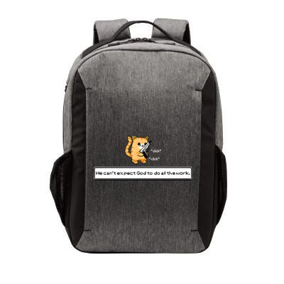 Squirt Click Click We Cant Expect God To Do All The Work Premium Vector Backpack
