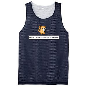 Squirt Click Click We Cant Expect God To Do All The Work Premium Mesh Reversible Basketball Jersey Tank