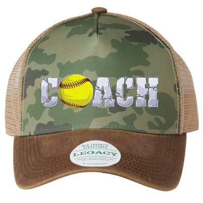 Softball Coach Coaching Assistant Coach Softball Team Legacy Tie Dye Trucker Hat