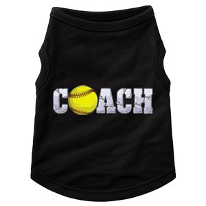 Softball Coach Coaching Assistant Coach Softball Team Doggie Tank