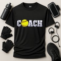 Softball Coach Coaching Assistant Coach Softball Team Cooling Performance Crew T-Shirt