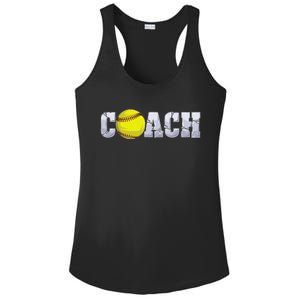 Softball Coach Coaching Assistant Coach Softball Team Ladies PosiCharge Competitor Racerback Tank