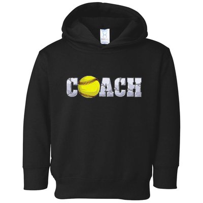 Softball Coach Coaching Assistant Coach Softball Team Toddler Hoodie
