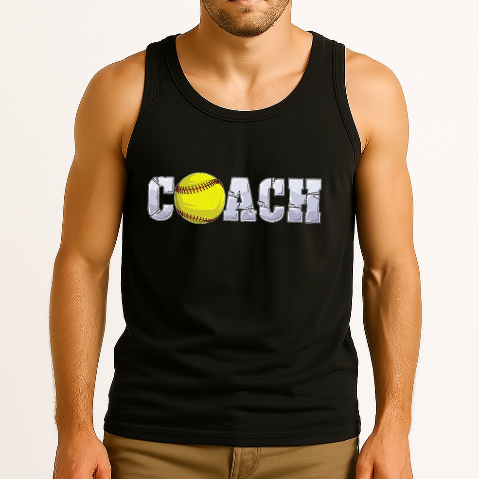 Softball Coach Coaching Assistant Coach Softball Team Tank Top