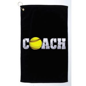 Softball Coach Coaching Assistant Coach Softball Team Platinum Collection Golf Towel