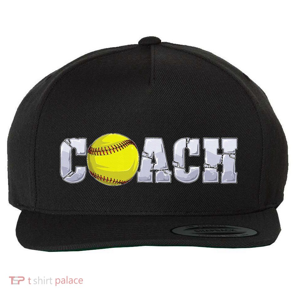 Softball Coach Coaching Assistant Coach Softball Team Wool Snapback Cap