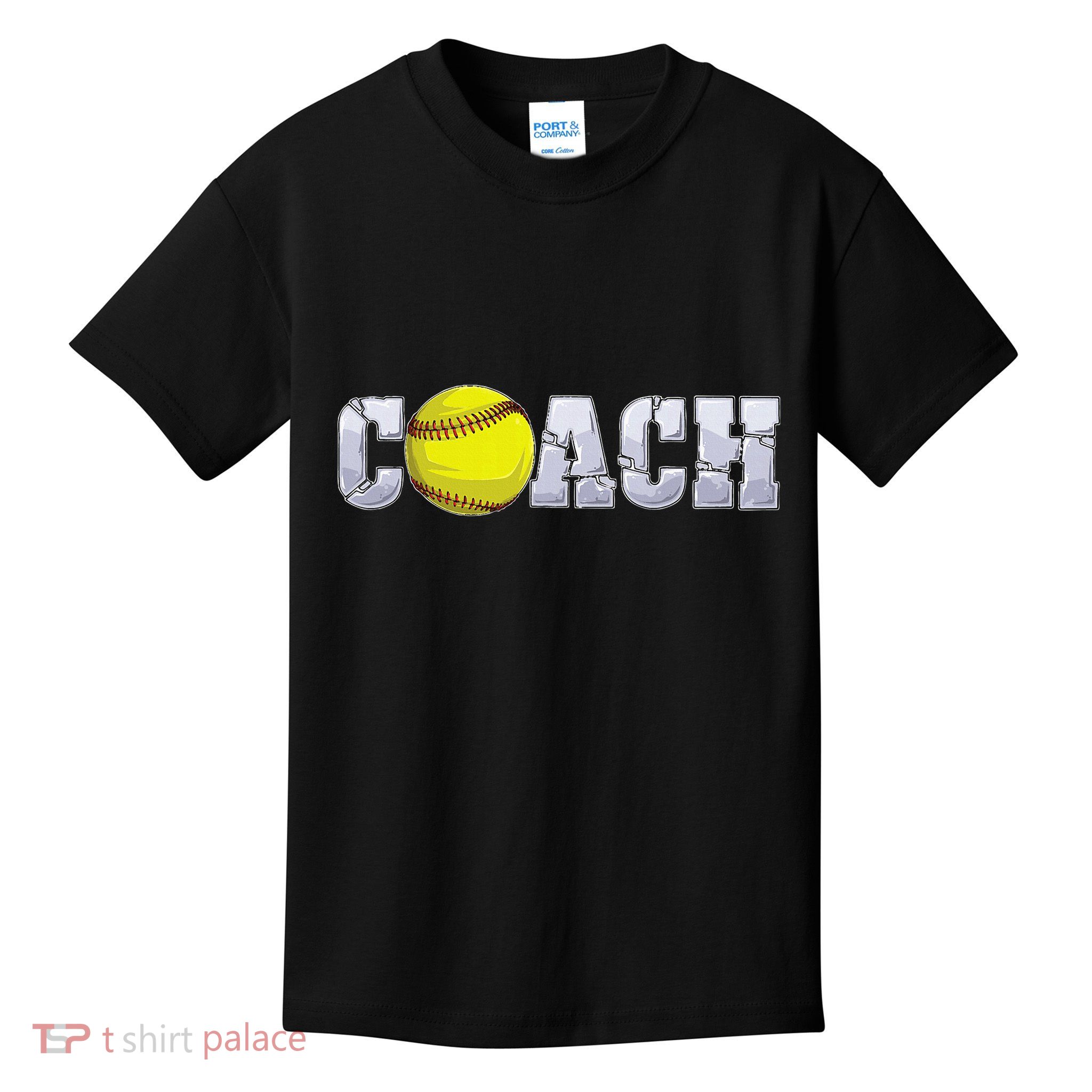 Softball Coach Coaching Assistant Coach Softball Team Kids T-Shirt