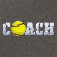 Softball Coach Coaching Assistant Coach Softball Team Cotton Canvas Backpack