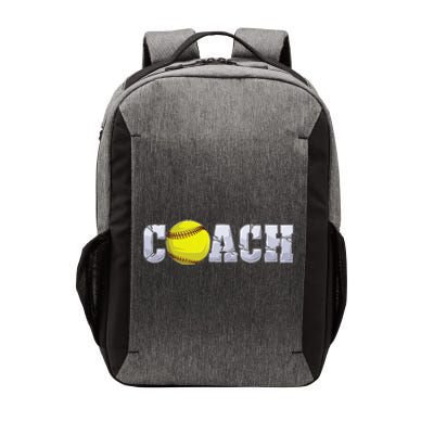 Softball Coach Coaching Assistant Coach Softball Team Vector Backpack