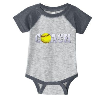 Softball Coach Coaching Assistant Coach Softball Team Infant Baby Jersey Bodysuit