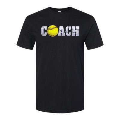 Softball Coach Coaching Assistant Coach Softball Team Softstyle® CVC T-Shirt