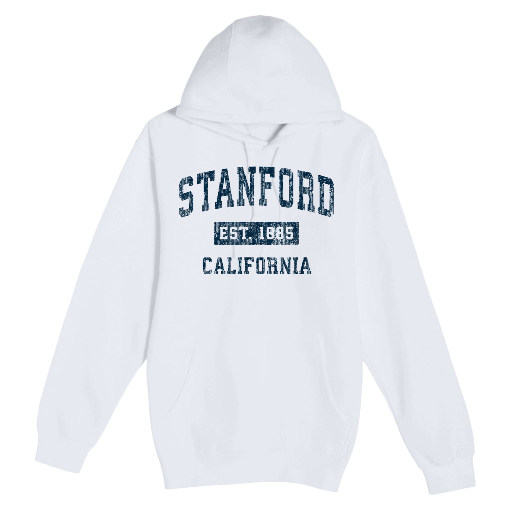 Stanford California CA Vintage Sports Design Navy Print Premium Pullover Hoodie