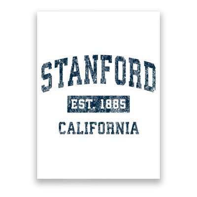 Stanford California CA Vintage Sports Design Navy Print Poster