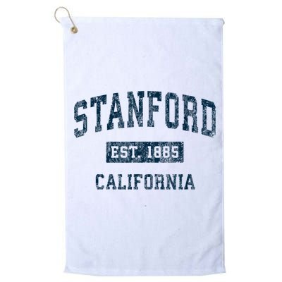 Stanford California CA Vintage Sports Design Navy Print Golf Towel