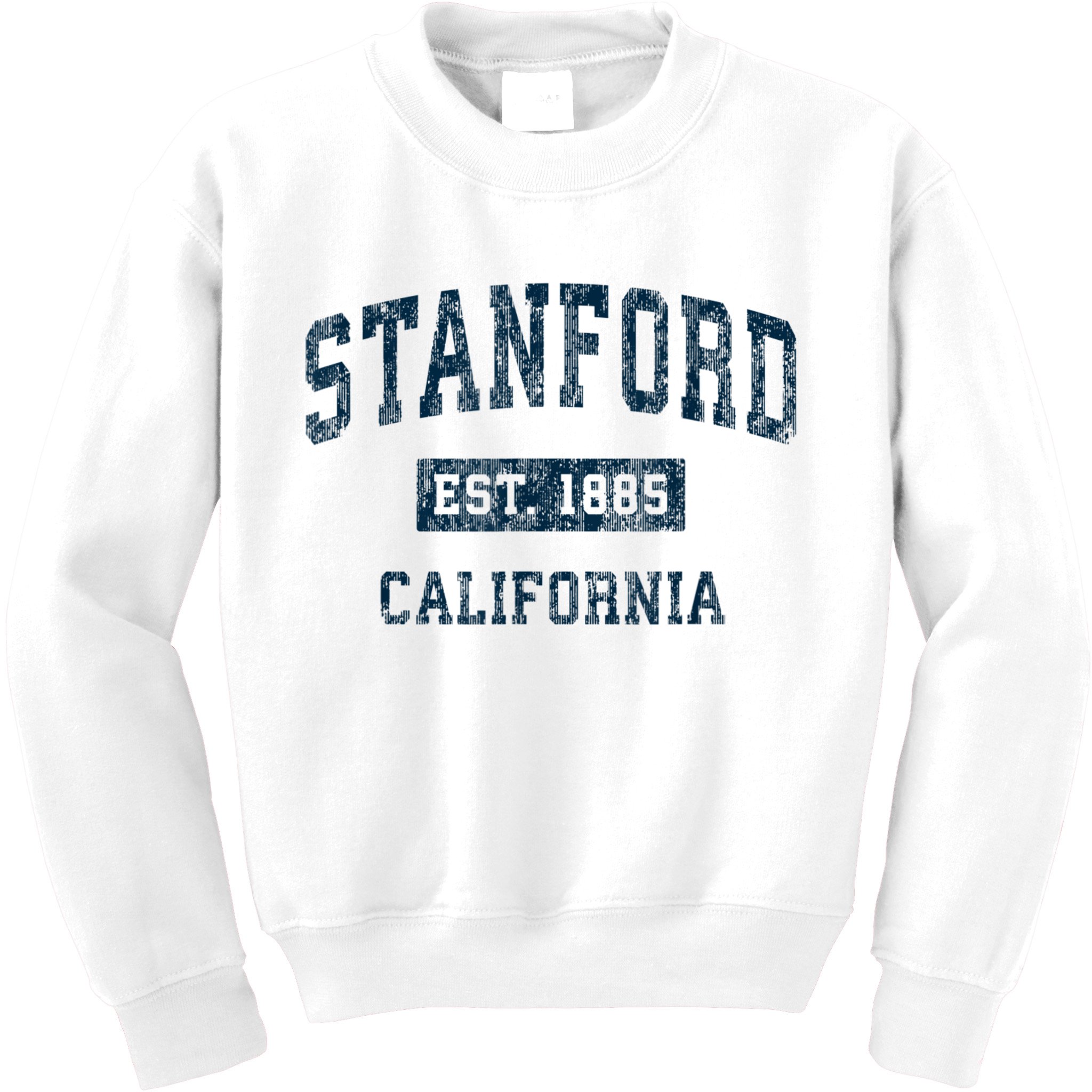 Stanford California CA Vintage Sports Design Navy Print Kids Sweatshirt