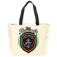 Stewart Clan Crest Scottish Clan Stewart Family Badge Zip Tote Bag