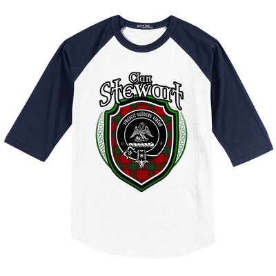 Stewart Clan Crest Scottish Clan Stewart Family Badge Baseball Sleeve Shirt