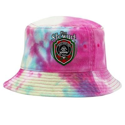 Stewart Clan Crest Scottish Clan Stewart Family Badge Tie-Dyed Bucket Hat