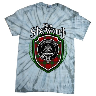 Stewart Clan Crest Scottish Clan Stewart Family Badge Tie-Dye T-Shirt