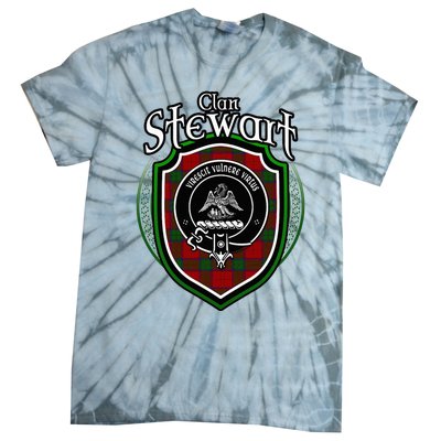 Stewart Clan Crest Scottish Clan Stewart Family Badge Tie-Dye T-Shirt