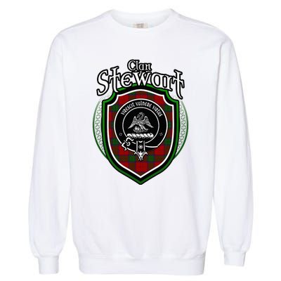 Stewart Clan Crest Scottish Clan Stewart Family Badge Garment-Dyed Sweatshirt