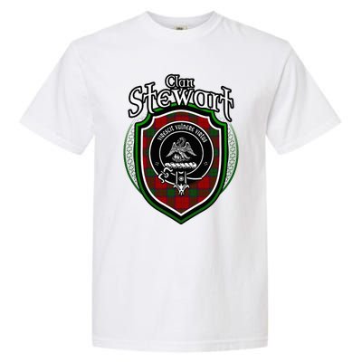 Stewart Clan Crest Scottish Clan Stewart Family Badge Garment-Dyed Heavyweight T-Shirt