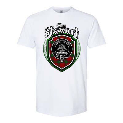 Stewart Clan Crest Scottish Clan Stewart Family Badge Softstyle CVC T-Shirt