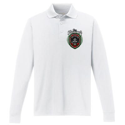 Stewart Clan Crest Scottish Clan Stewart Family Badge Performance Long Sleeve Polo