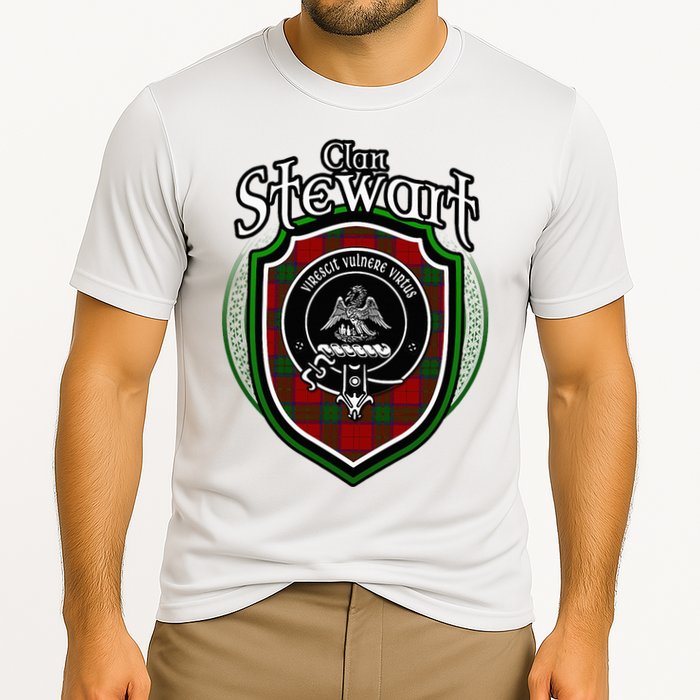 Stewart Clan Crest Scottish Clan Stewart Family Badge Cooling Performance Crew T-Shirt