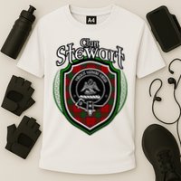 Stewart Clan Crest Scottish Clan Stewart Family Badge Cooling Performance Crew T-Shirt