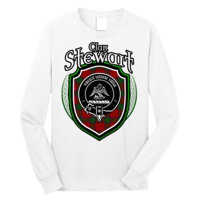Stewart Clan Crest Scottish Clan Stewart Family Badge Long Sleeve Shirt