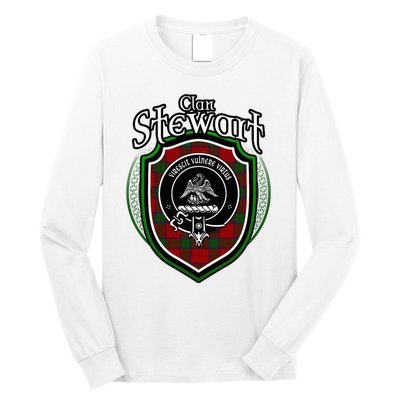 Stewart Clan Crest Scottish Clan Stewart Family Badge Long Sleeve Shirt