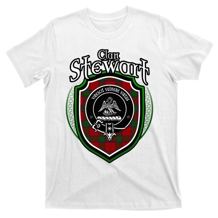 Stewart Clan Crest Scottish Clan Stewart Family Badge T-Shirt