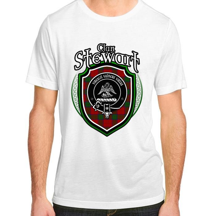 Stewart Clan Crest Scottish Clan Stewart Family Badge Adult ChromaSoft Performance T-Shirt