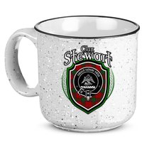 Stewart Clan Crest Scottish Clan Stewart Family Badge 15oz Campfire Ceramic Mug