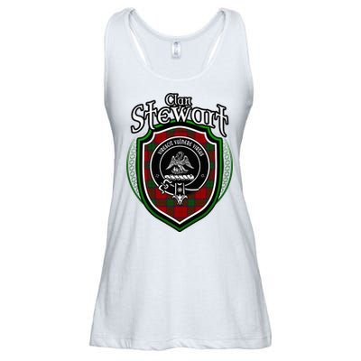 Stewart Clan Crest Scottish Clan Stewart Family Badge Ladies Essential Flowy Tank