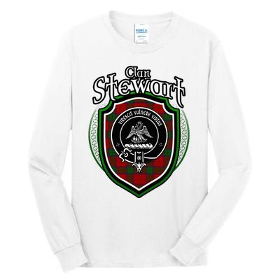 Stewart Clan Crest Scottish Clan Stewart Family Badge Tall Long Sleeve T-Shirt