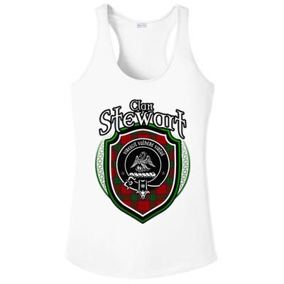 Stewart Clan Crest Scottish Clan Stewart Family Badge Ladies PosiCharge Competitor Racerback Tank