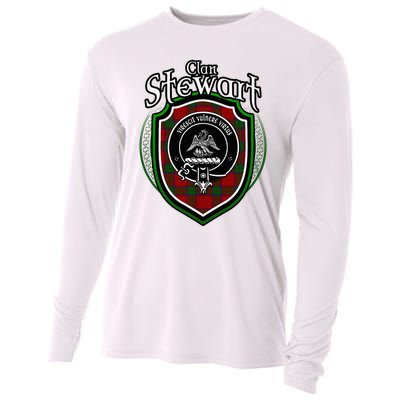 Stewart Clan Crest Scottish Clan Stewart Family Badge Cooling Performance Long Sleeve Crew