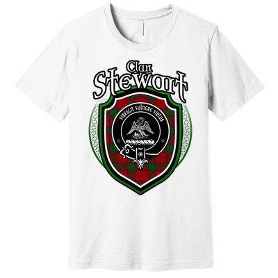 Stewart Clan Crest Scottish Clan Stewart Family Badge Premium T-Shirt