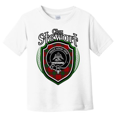 Stewart Clan Crest Scottish Clan Stewart Family Badge Toddler T-Shirt