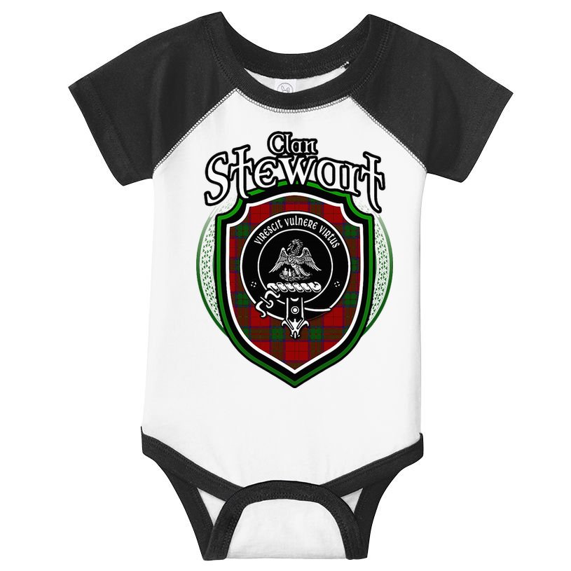 Stewart Clan Crest Scottish Clan Stewart Family Badge Infant Baby Jersey Bodysuit