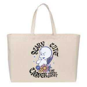 Scary Cure Casper The Friendly Ghost Cotton Canvas Jumbo Tote