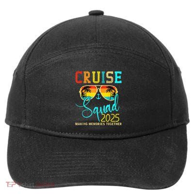 Squad Crew Cruise 2025 Summer Vacation Matching Family Group 7-Panel Snapback Hat