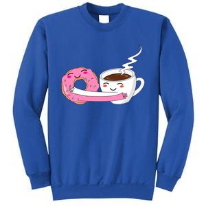 Super Cute Coffee And Donut Valentines Day Gift Sweatshirt